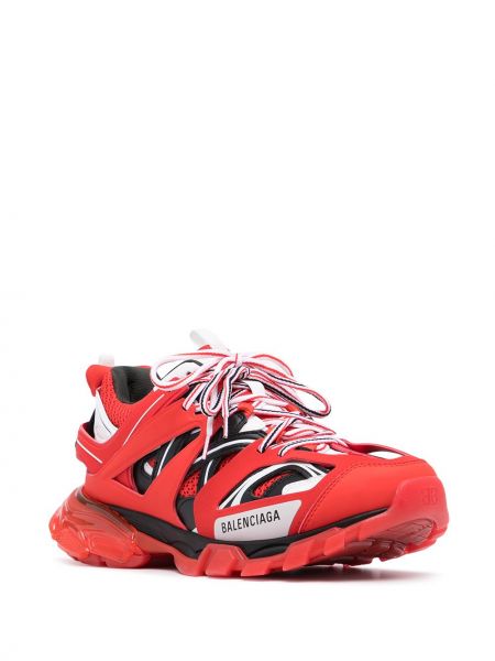 Zapatillas transparentes Balenciaga Track rojo