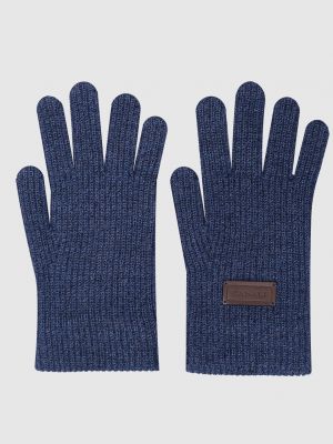 Синие перчатки Canali