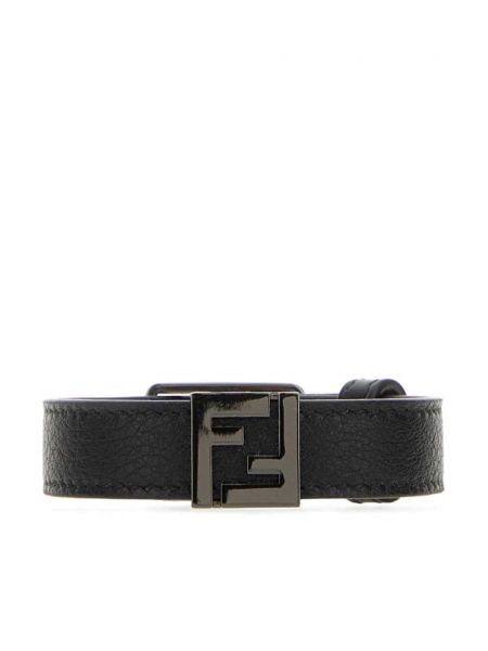 Læder armbånd Fendi sort