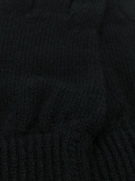 Gants ajustées en tricot Paul Smith noir