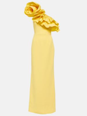 Sukienka długa asymetryczna Rebecca Vallance żółta