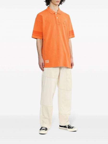 Kokvilnas polo krekls ar apdruku Chocoolate oranžs