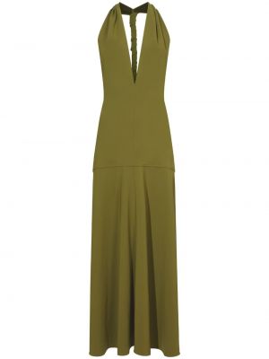 Viskózové šaty s otevřenými zády z polyesteru Proenza Schouler - zelená