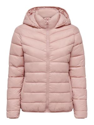 Prošivena jakna Only ružičasta