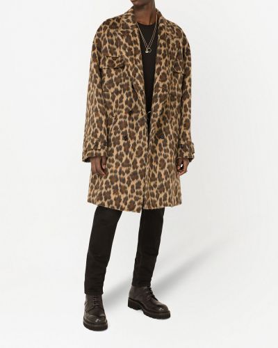 Abrigo leopardo Dolce & Gabbana marrón