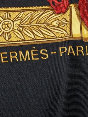 Zīda šalle Hermès melns