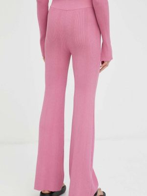 Kalhoty s vysokým pasem Remain fialové