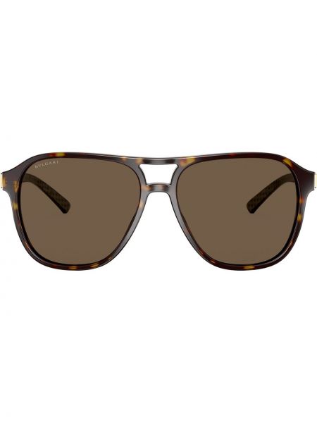 Солнцезащитные очки Bvlgari, коричневый