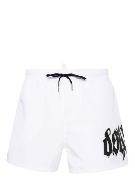 Kratke hlače s printom Dsquared2 bijela
