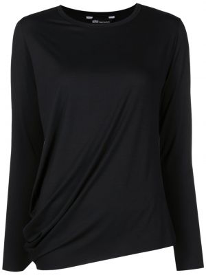 T-krekls ar drapējumu Uma | Raquel Davidowicz melns
