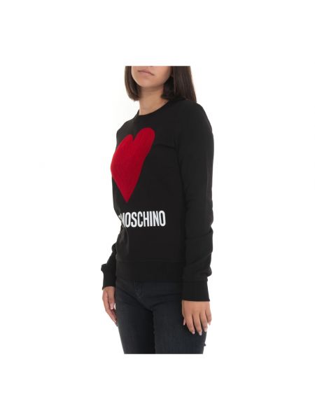 Sweatshirt mit rundhalsausschnitt Love Moschino schwarz