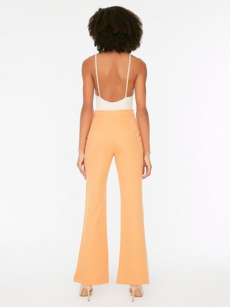 Spodnie Trendyol pomarańczowe