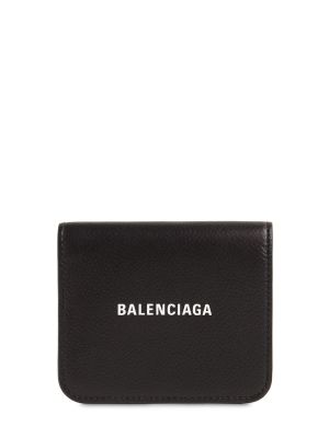 Læder møntpung Balenciaga sort