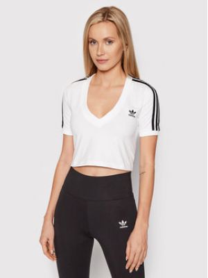 T-shirt slim Adidas blanc