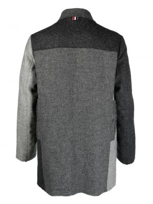 Manteau en laine Thom Browne gris