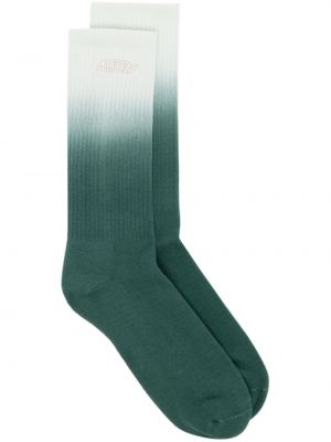 Socken mit stickerei Autry grün