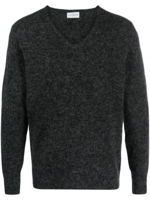 Sweter z dekoltem w serek Ballantyne szary