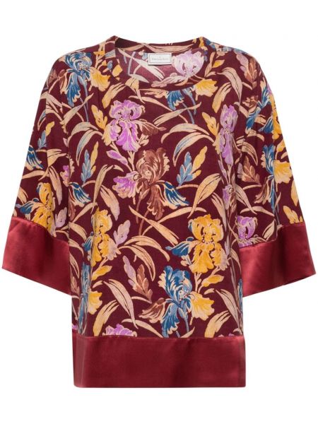 Bluza s cvjetnim printom s printom Pierre-louis Mascia crvena