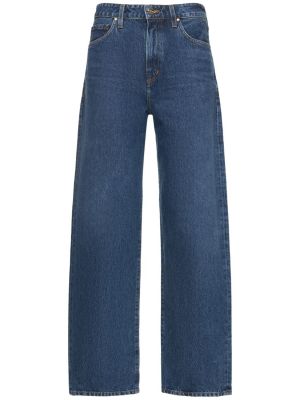 Voľné skinny fit džínsy s vysokým pásom Goldsign modrá