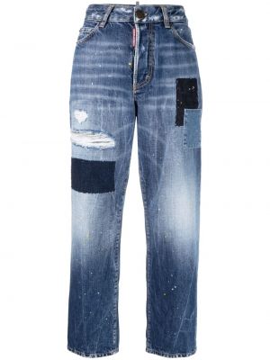 Proste jeansy Dsquared2 niebieskie