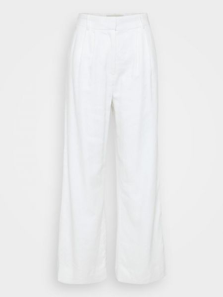 Spodnie Abercrombie & Fitch białe