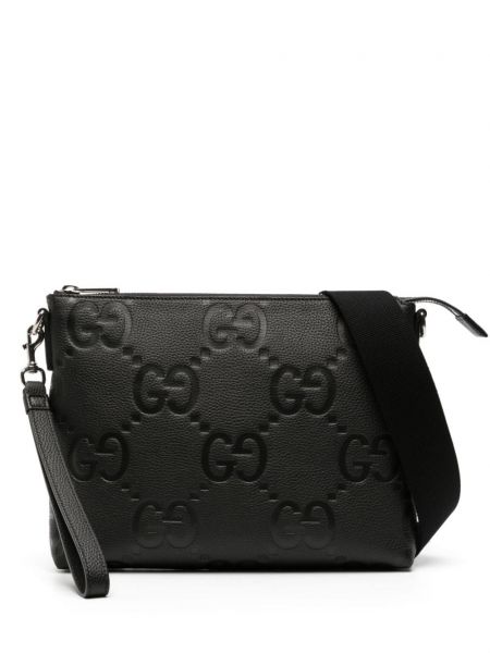Δερμάτινη τσάντα Gucci μαύρο
