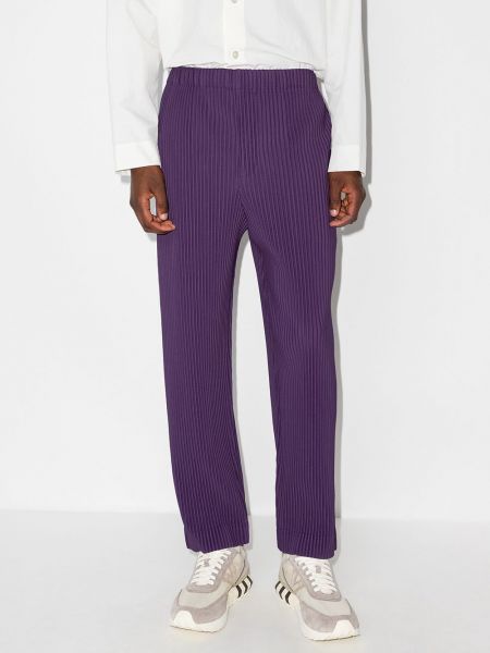 Pantalones rectos Issey Miyake violeta
