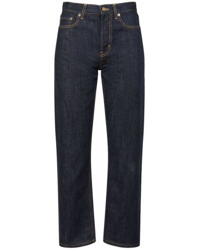 Jeans skinny slim fit di cotone Saint Laurent blu