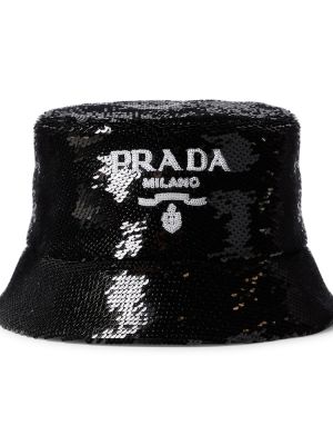 Шапка Prada черно