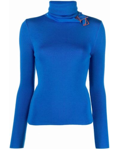 Jersey de cuello vuelto de tela jersey Y/project azul