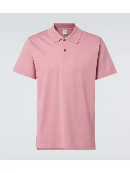 Poloshirt i bomuld Berluti pink