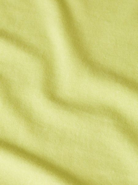Kokvilnas džemperis ar apaļu kakla izgriezumu Closed dzeltens