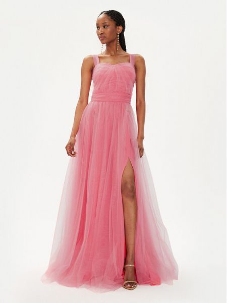 Бизнес вечерна рокля Fracomina розово