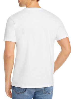 Однотонная футболка с круглым вырезом Frame белая