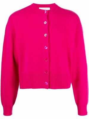 Cárdigan de cachemir con estampado de cachemira Extreme Cashmere rosa