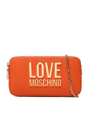 Pisemska torbica Love Moschino oranžna