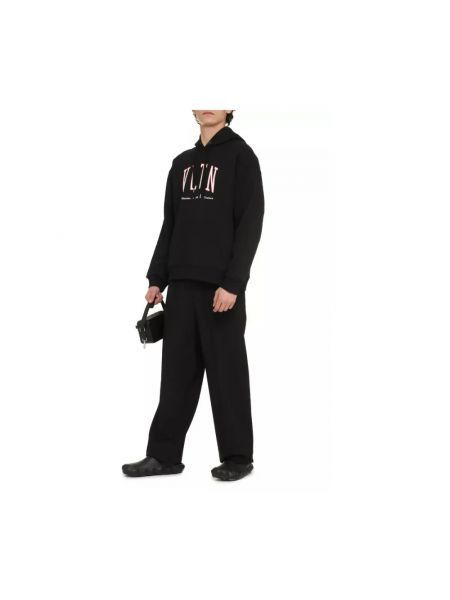 Jersey de algodón de tela jersey Valentino negro