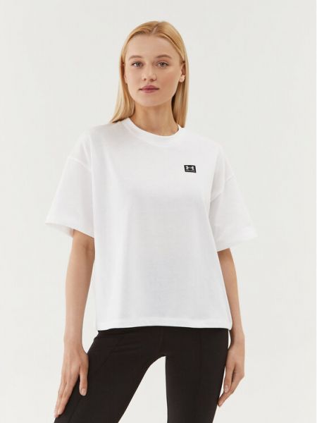 Relaxed oversize топ Under Armour бяло