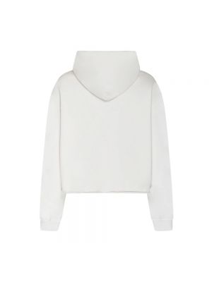 Bluza z kapturem bawełniana Maison Margiela biała
