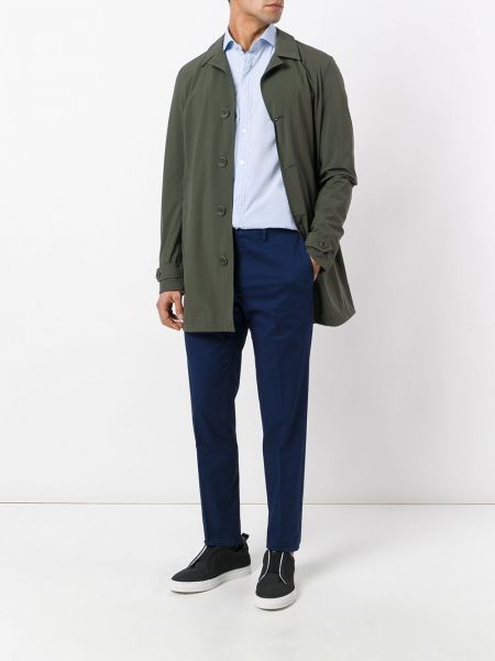 Krátký kabát s knoflíky Herno zelený