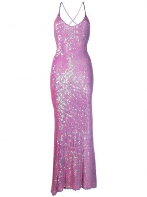 Вечерна рокля с пайети Retrofete виолетово