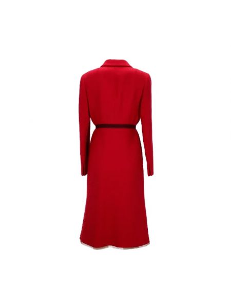 Abrigo de lana Prada Vintage rojo