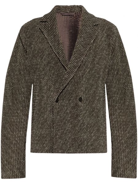 Blazer Homme Plissé Issey Miyake brun