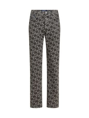 Džínsy s rovným strihom Karl Lagerfeld Jeans sivá