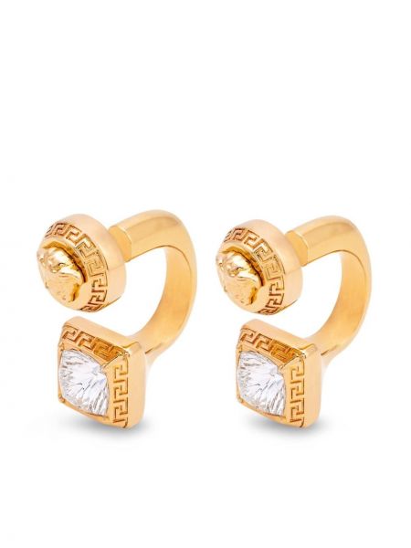 Boucles d'oreilles en cristal Versace doré