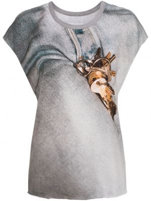 Tričko s potlačou Zadig&voltaire sivá