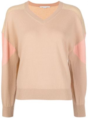 Stripete ull lang genser Stella Mccartney brun