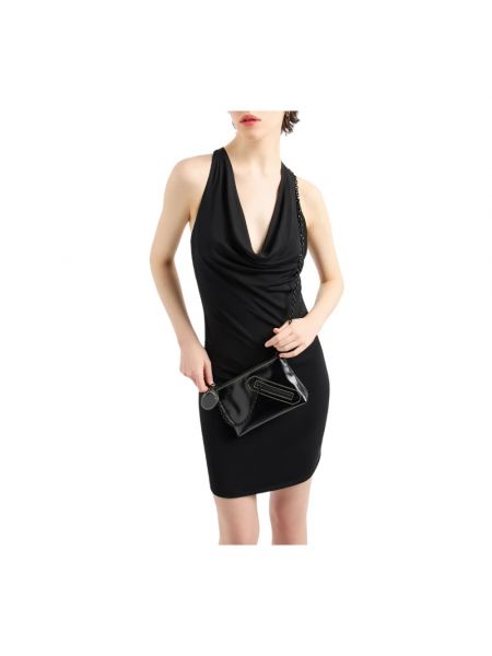 Mini vestido drapeado Armani Exchange negro