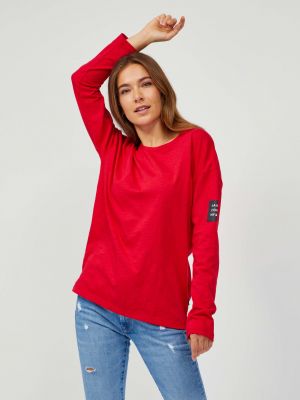 Marškinėliai ilgomis rankovėmis ilgomis rankovėmis Sam73 raudona