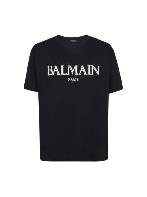 Koszulka oversize Balmain czarna